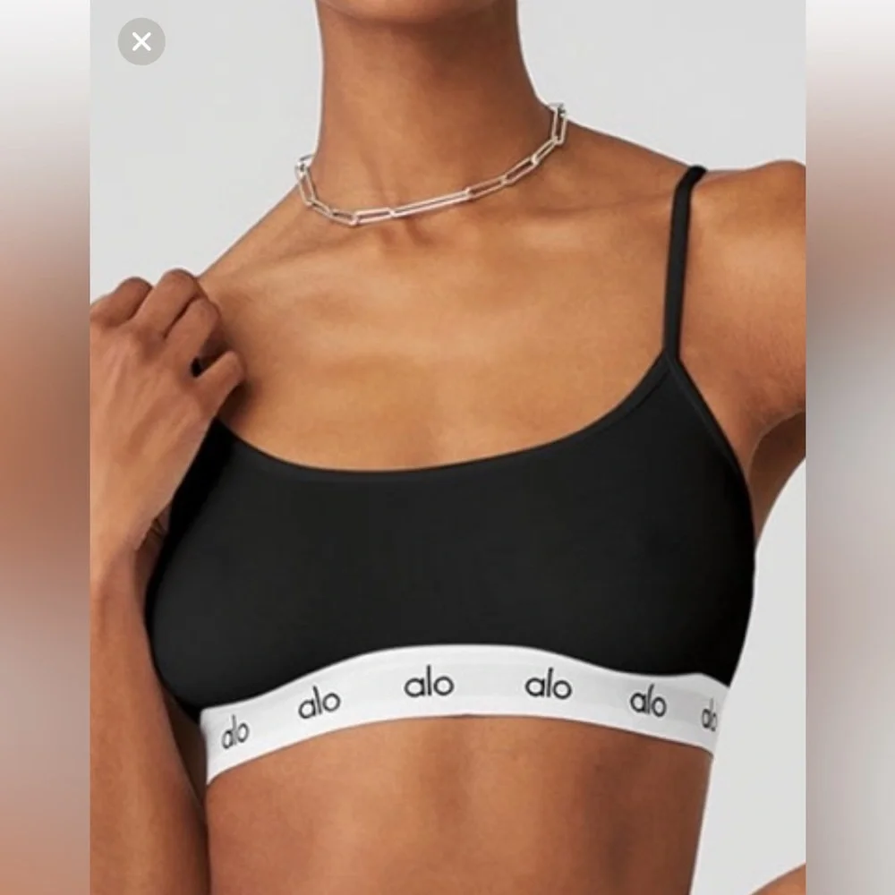 ALO Yoga Black and White Sports Bra